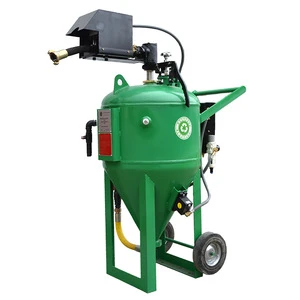 DB500 Movable sand blasting pot used wet sandblast equipment / Cheap and durable mobile stone sandblasting machine