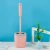 Deep-Cleaning Silicone Toilet Bowl Brush With Non-Slip Long Plastic Handle Bendable Brush