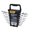 Deli EDL160008A  tools open end spanner combination wrench set 8 PCS