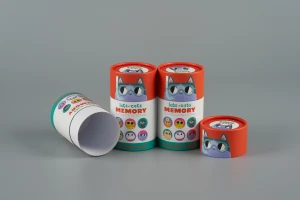 Delicate custom natural design food grade colorful cylinder cardboard essential oil mask talcum powder art paper packaging box