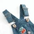 Import Design your own board adjustable strap baby girl embroidery denim dungaree shorts from China