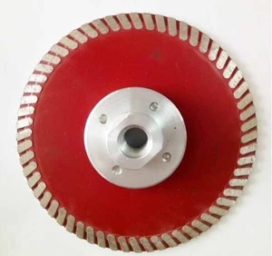 Diamond cup wheel in material handling equipment for stone/metal