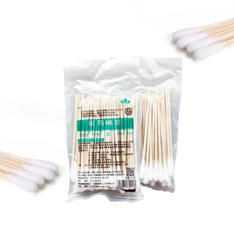 Disposable Medical Cotton Buds, Bamboo Cotton Swab ear swab