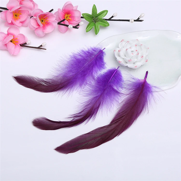 DIY craft colorful Chicken tail Pheasant dyeing feathers for sale
