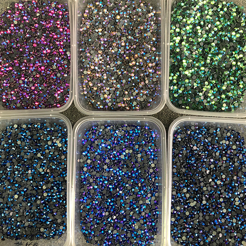 Buy Dmc Ab Color Hotfix Rhinestones Ss6 Ss10 Ss16 Ss20 Crystal Glass ...