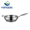 Domestic Kitchen Appliances Three-layer Composite Stainless Steel Nonstick Wok Cookware