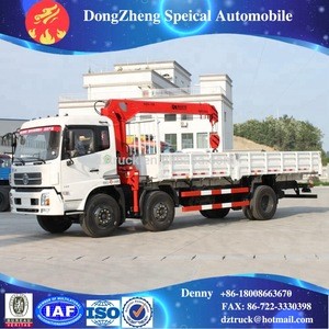 dongfeng kinds chassis mounted boom truck crane 7 ton