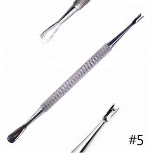 Double ended Ingrown Toenail Nail Art Stainless Cuticle Pusher Tool