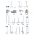Import Double-Loop Pegboard Single Slatwall Hooks Long Butterfly Wide ABS Plastic Peg Display Hooks from China