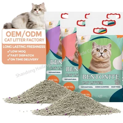 Dust-Free Quickly Clumping and Highly Absorbent Environmental Protection Bentonite Cat Litter