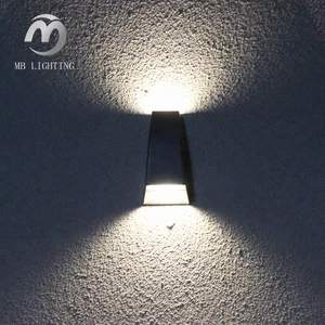 easy to install 2W 4W 6W up and down aluminum led outdoor wall mounted light