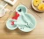 Import Eco-friendly child cute cartoon meat fruit divided plastic dinnerware dinner plate from China