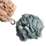 eco friendly cute flower softly cotton mesh loofah shower sponge bath ball
