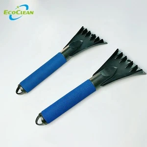 EcoClean Factory BSCI Mini Handy  Car Snow Brush With Ice Scraper for car window cleaning
