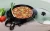 Electric Skillet Non-stick Frying Pan1360W  Deep Skillet with 5 Adjustable Temperature Control Stand Tempered Glass Ven