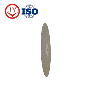 Electroplated grinding disc for  glass