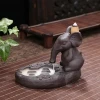 Elephant Backflow Incense burner, Creative Ceramic Backflow Incense hoder for home decoration