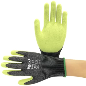 EN388 Sandy Nitrile Coated Palms Cut Resistant Work Gloves Optimal Grip with Rough Surfaces anti cut fishing gloves