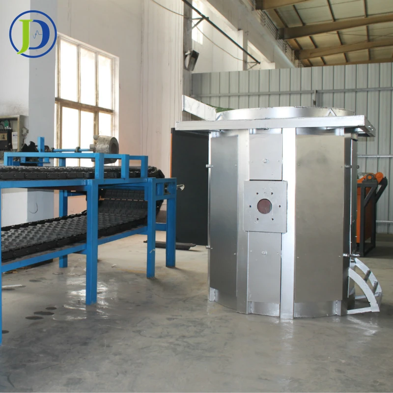 Energy saving zinc copper aluminum melting furnace electric igbt 500kg induction furnace