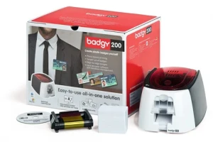 Evolis Badgy100 Single Sided Card Printer USB | Thermal Transfer | Print badges with a white margin