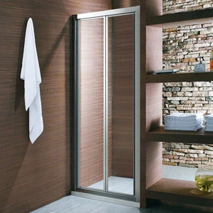 F02P Aluminium Alloy Framed Customizable Bifold Shower Door