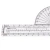 Import FAA Aviator Students Professional Nautical Miles Scale Ruler with Fixed Protractor for Class Flying Map Reading from China