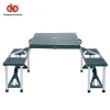 Factory Cheap Triangular Support Camping Dining Tables And Chairs, Suitcase Table