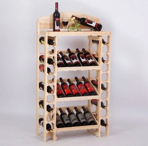 Factory custom new solid wood European style wine cabinet On the ground