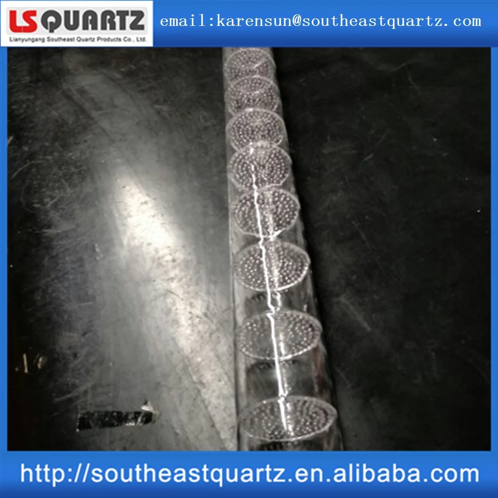 Factory customized gas refining quartz tube according to drawing