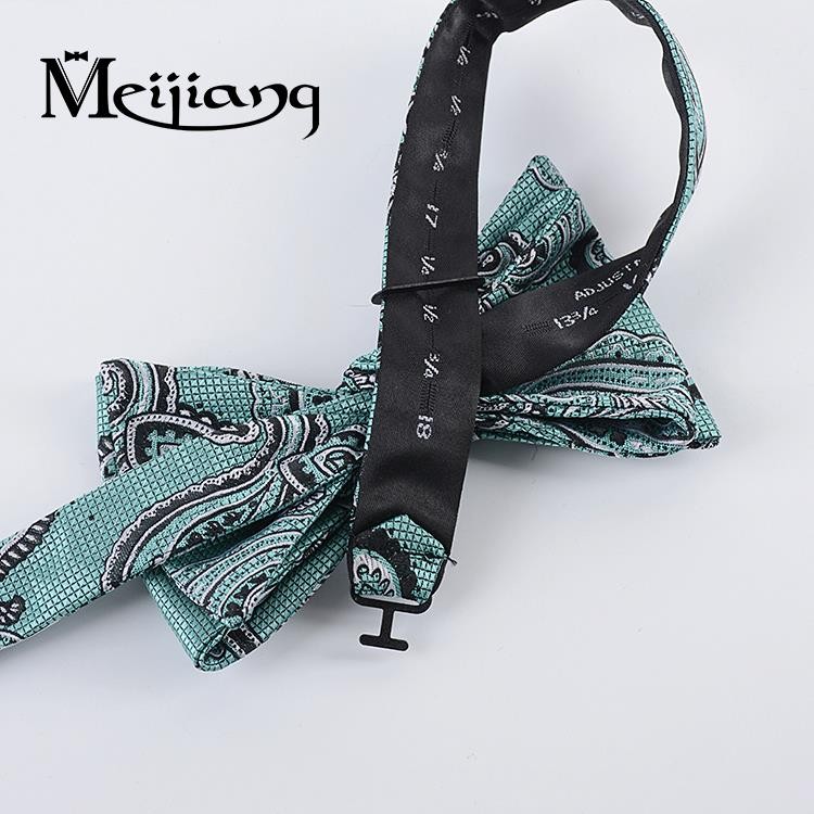 Factory direct High quality men custom 100% silk floral self bow tie