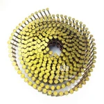 Factory direct Shank 2- 3/4 Inch sales yellow galvanized ring shank wire coil nails