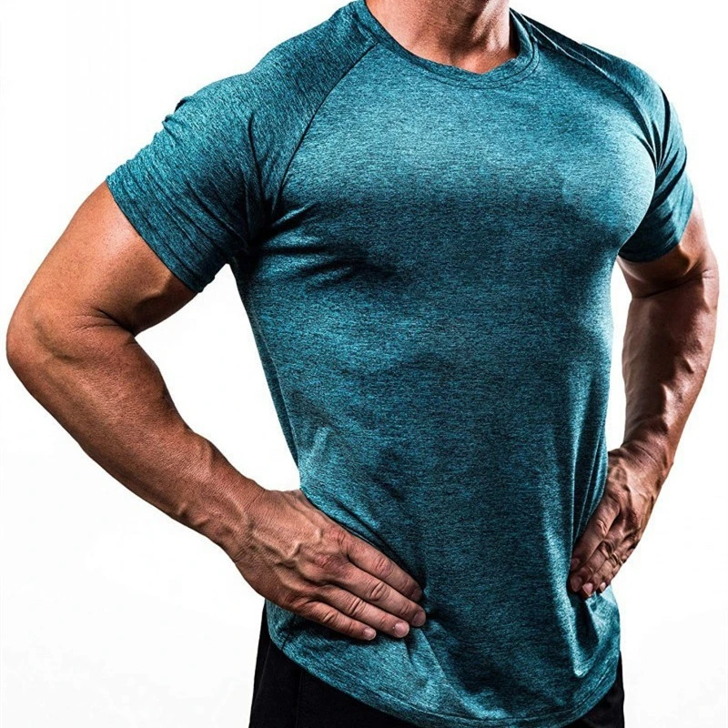 Factory Direct Supply Workout Mens T-Shirt Fitness Men Sports Compression Shirt Basic Style