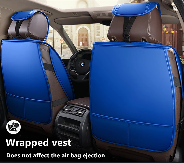 Factory direct wholesale universal waterproof leather car seat cover