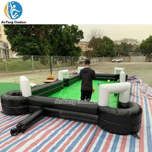 Factory Directly Human Table Football Inflatable Snooker and Billiard Table
