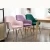Import Factory Directly Modern Dining Room Chair with Golden Legs from China