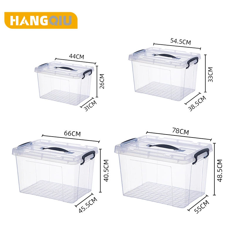 Factory directly upgraded thickened transparent clear storage organizer & bins