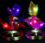factory party favor club elegant princess led masquerade party mask flashing light up mask