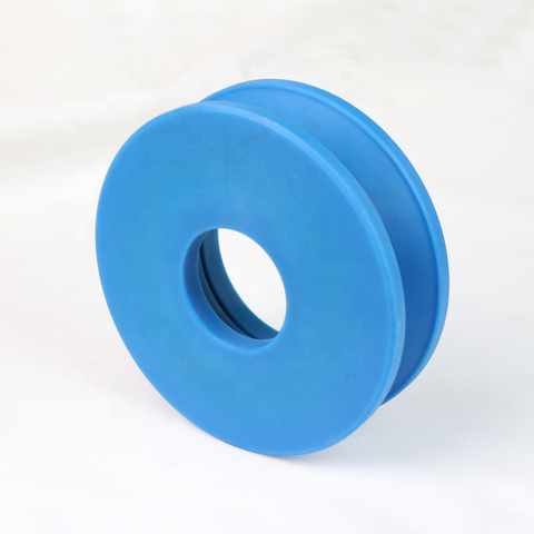 Factory price  customization  U-shaped plastic large bule nylon cable rope pulley wheels