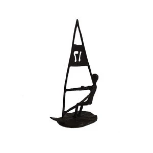 Factory Price Home Decoration Small Cast Iron Sailboat