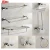 Import Factory price SUS304 Mirror polished bathroom accessories set stainless steel from China
