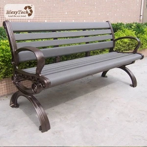 Factory price synthetic 100% recycled cost less than real teak long lifetime bench for park v street