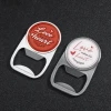Factory promotional metal customized logo keychain keyring beer wine soda bottle opener