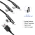 Import Factory Wholesale 20Pcs PDQ With Color Box Display Mixing Wall Charger Car Charger Type C Micro 8Pin Cable Set from China