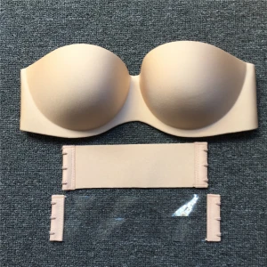 Factory Wholesale Invisible Seamless Shoulder Strap Skid-proof Underwear Womens Wedding Dress One-piece Gathering Bras