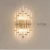 Import fancy luxury wall lamp LED crystal wall light from China