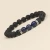 Import Fashion 8mm Lava Stone Beads Energy Bracelet DIY Gemstone Beaded Bracelet In Stock from China