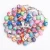 Import Fashion Colorful Round Rosary Polymer Clay Bead Catholic Pendant Cross Necklace from China
