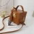 Import fashion crocodile pattern acrylic box bag women new trend single purses and shoulder square handbag from China