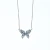 Import Fashion Luxury Top Quality Crystal Butterfly Necklace Earring Ring Bling Cubic Zircon Butterfly Pendant Necklace from China