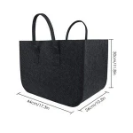 Felt Log Bag Cloths Bags Laundry Hamper Baskets with Handle for Carry Wood,Toys,Laundry,Newspaper,Go Shopping,etc